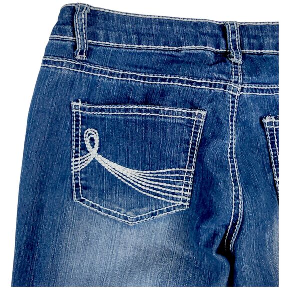 Bongo Vintage Jeans-SIZE 5 JUNIOR- Low Rise Flare Jeans Y2K - Picture 10 of 14